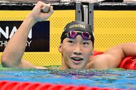 男子200メートル平泳ぎで世界新記録を樹立した大橋信。(C)Getty Images