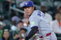 攻守で存在感を示したブルージェイズの岡本。(C)Getty Images