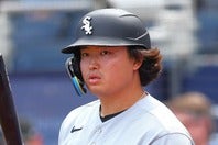 PSデビュー戦でのホームランを予想された村上。(C)Getty Images