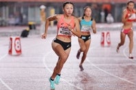女子800m決勝に出場した久保。写真：梅月智史（THE DIGEST写真部）