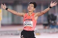 男子800m決勝を制した落合。写真：梅月智史（THE DIGEST写真部）