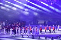 名古屋で開幕したアジア大会開会式の様子。写真：梅月智史（THEDIGEST写真部）