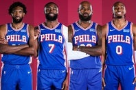 ４人のスターを揃えたシクサーズは、今季の優勝候補の一角として大きな注目を集めている。(C)Getty Images