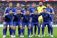 ４-１と大勝したトルコ戦のスタメン。後列左からスカルビーニ、フランチェスコ・ピオ・エスポージト、カヨデ、ルッジェーリ、ドンナルンマ、バストーニ。前列左からトナーリ、フラッテージ、ラスパドーリ、ファジョーリ、セバスティアーノ・エスポージト。(C)Getty Images