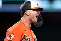 今季、ア・リーグの本塁打王となったアロンゾ。(C)Getty Images