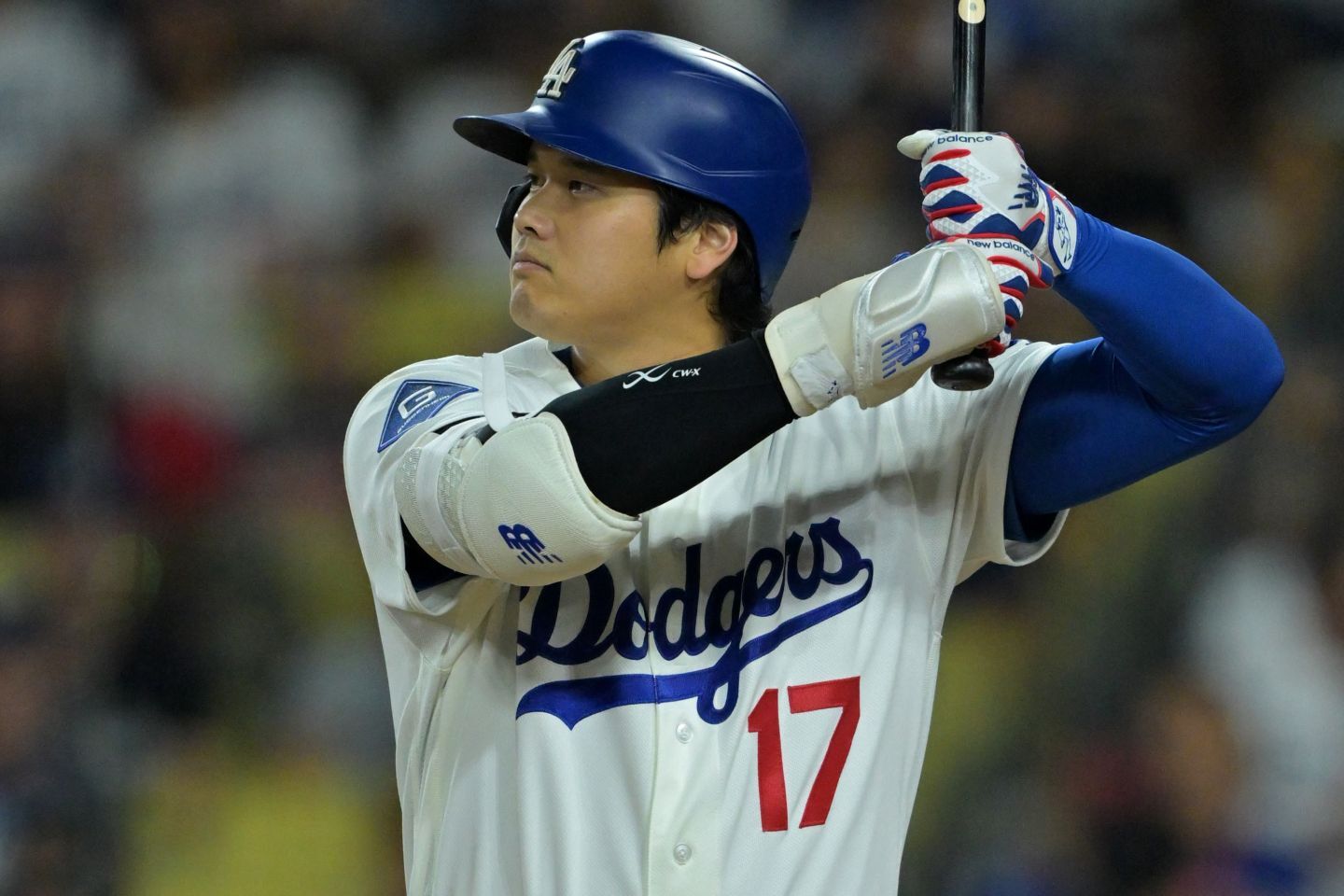普段とは異なるルーティンで調整を進めているドジャースの大谷。(C)Getty Images