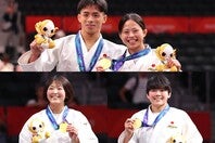 柔道ニッポンは大会３日目まで合計13個のメダルを獲得した。写真：梅月智史（THE DIGEST写真部）