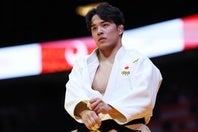 男子100キロ級で金メダルに輝いた増地遼汰朗。父子鷹でアジア大会を制した。写真：森田直樹/アフロスポーツ