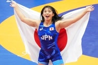 女子53㎏級を制した清岡。(C)Getty Images