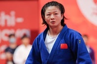噛みつき行為で反則負けになった中国の唐婧。混合団体戦に出場し、銅メダルを手にした。写真：梅月智史（THE DIGEST写真部）