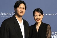 2024年２月に結婚を発表した大谷翔平と妻の真美子さん。(C)Getty Images