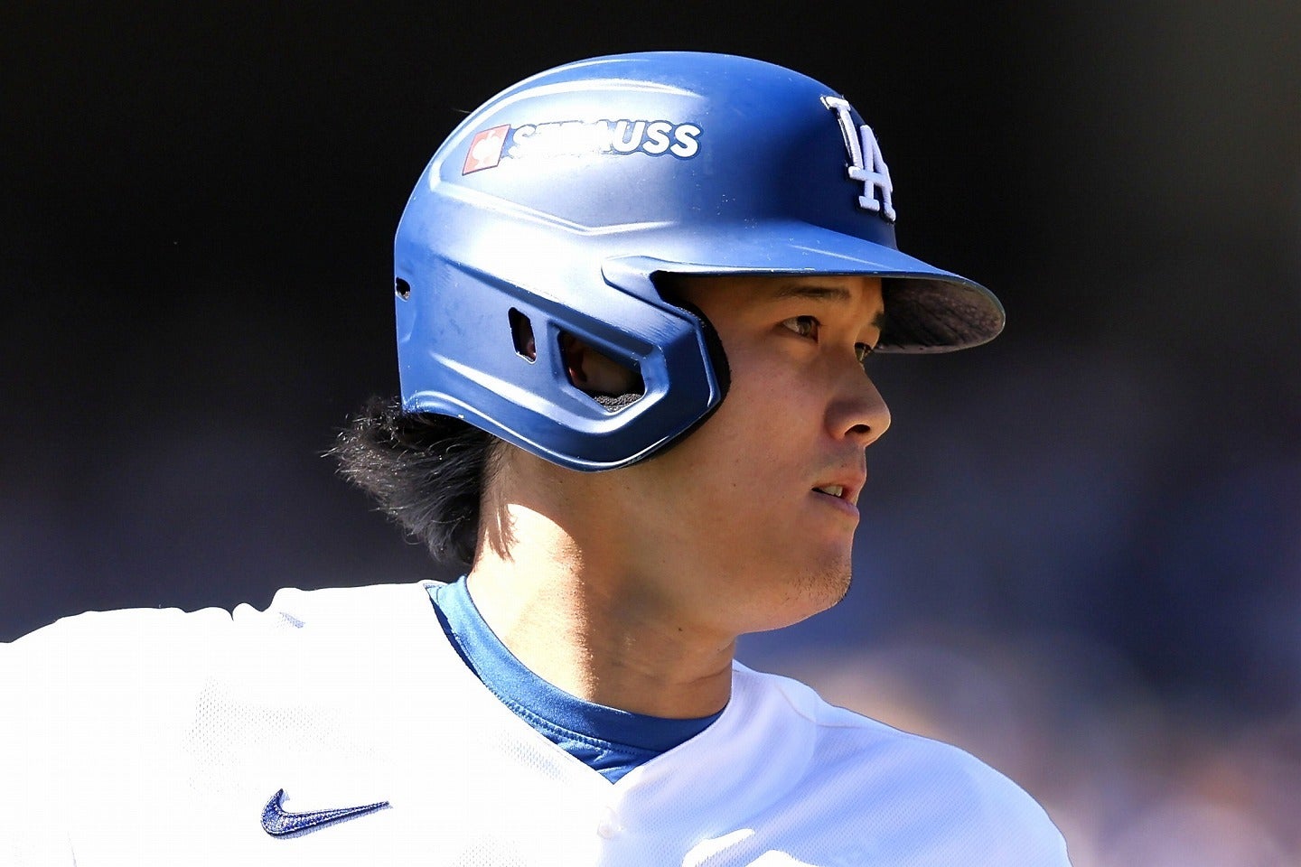 今回のシリーズ計８打数２安打２三振となっている大谷。(C)Getty Images