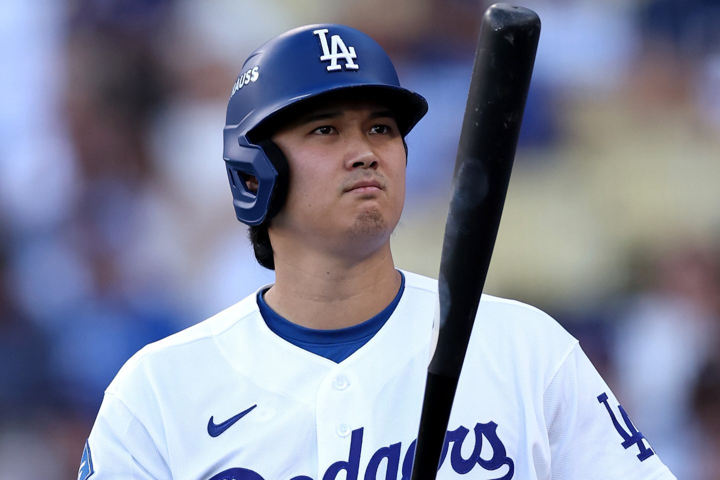 打順をさらに下げる可能性が浮上したドジャースの大谷。(C)Getty Images