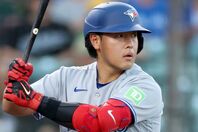 メジャー１年目から長打力を発揮したブルージェイズの岡本。(C)Getty Images