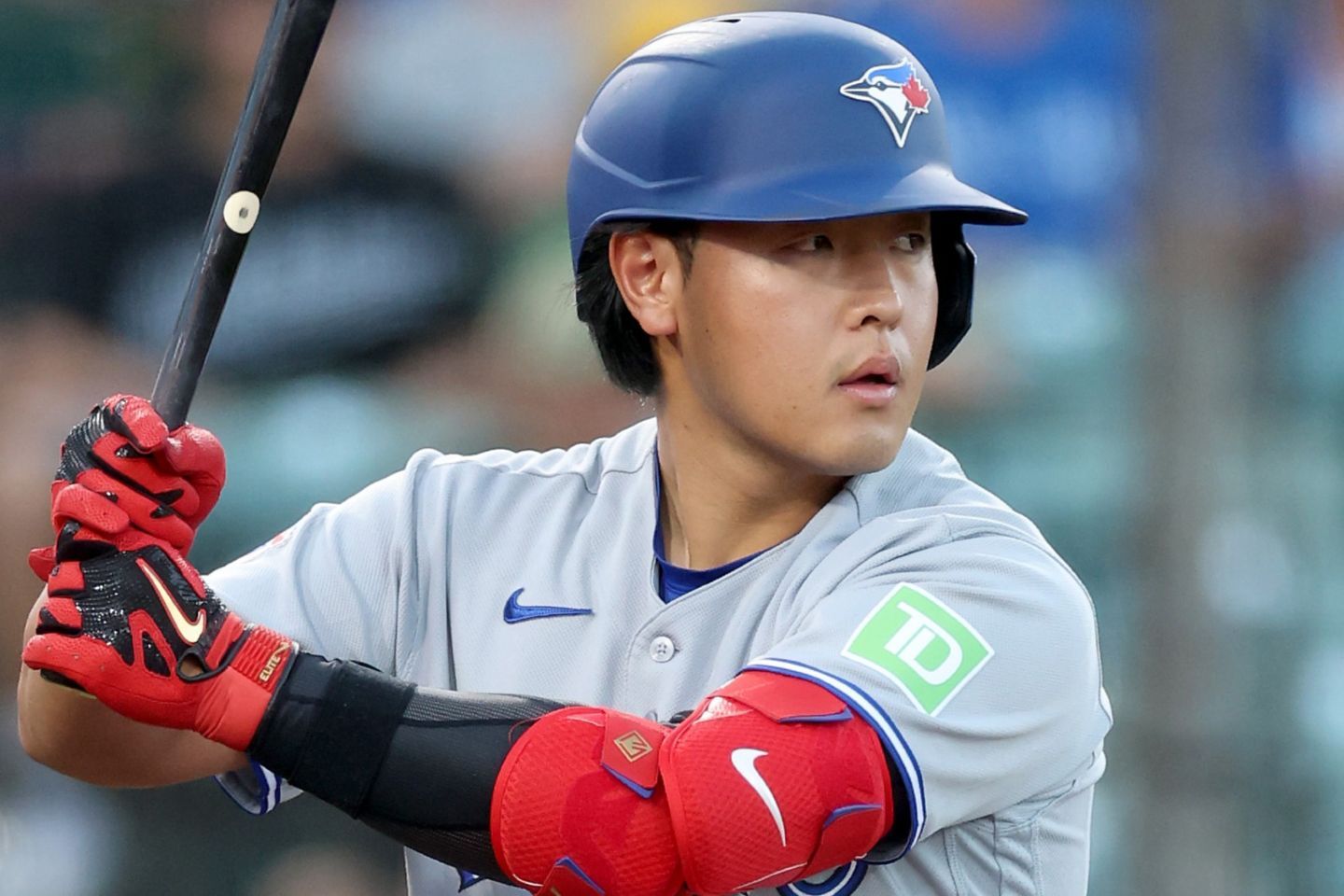 メジャー１年目から長打力を発揮したブルージェイズの岡本。(C)Getty Images