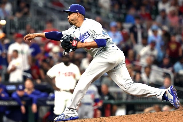 ブレーブス戦で２セーブを挙げたドジャースのディアズ。(C)Getty Images