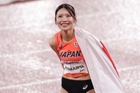 アジア大会の女子100m障害で銀メダルを獲得した中島ひとみ。写真：梅月智史（THE DIGEST写真部）