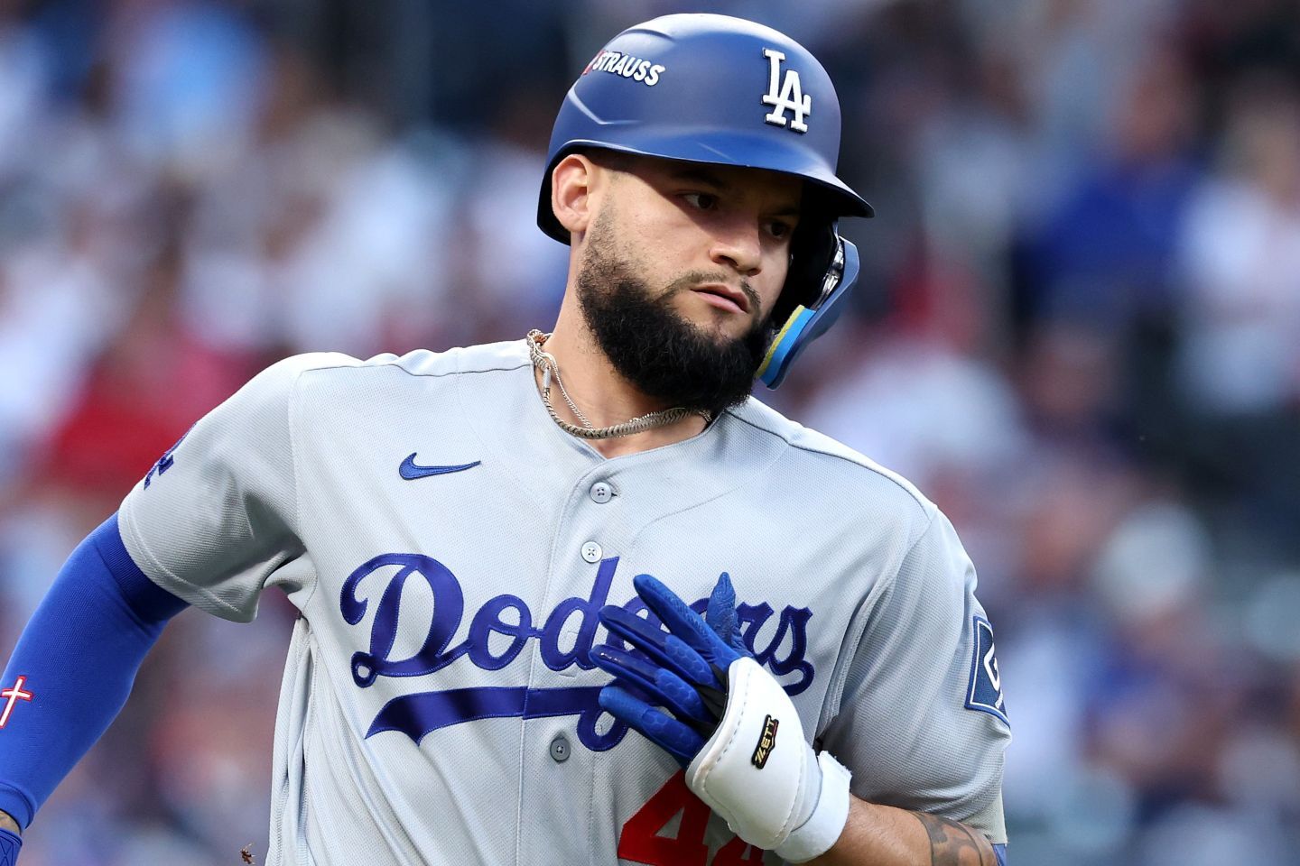 勝負強い一打でチームを勝利に導いたドジャースのパヘス。(C)Getty Images