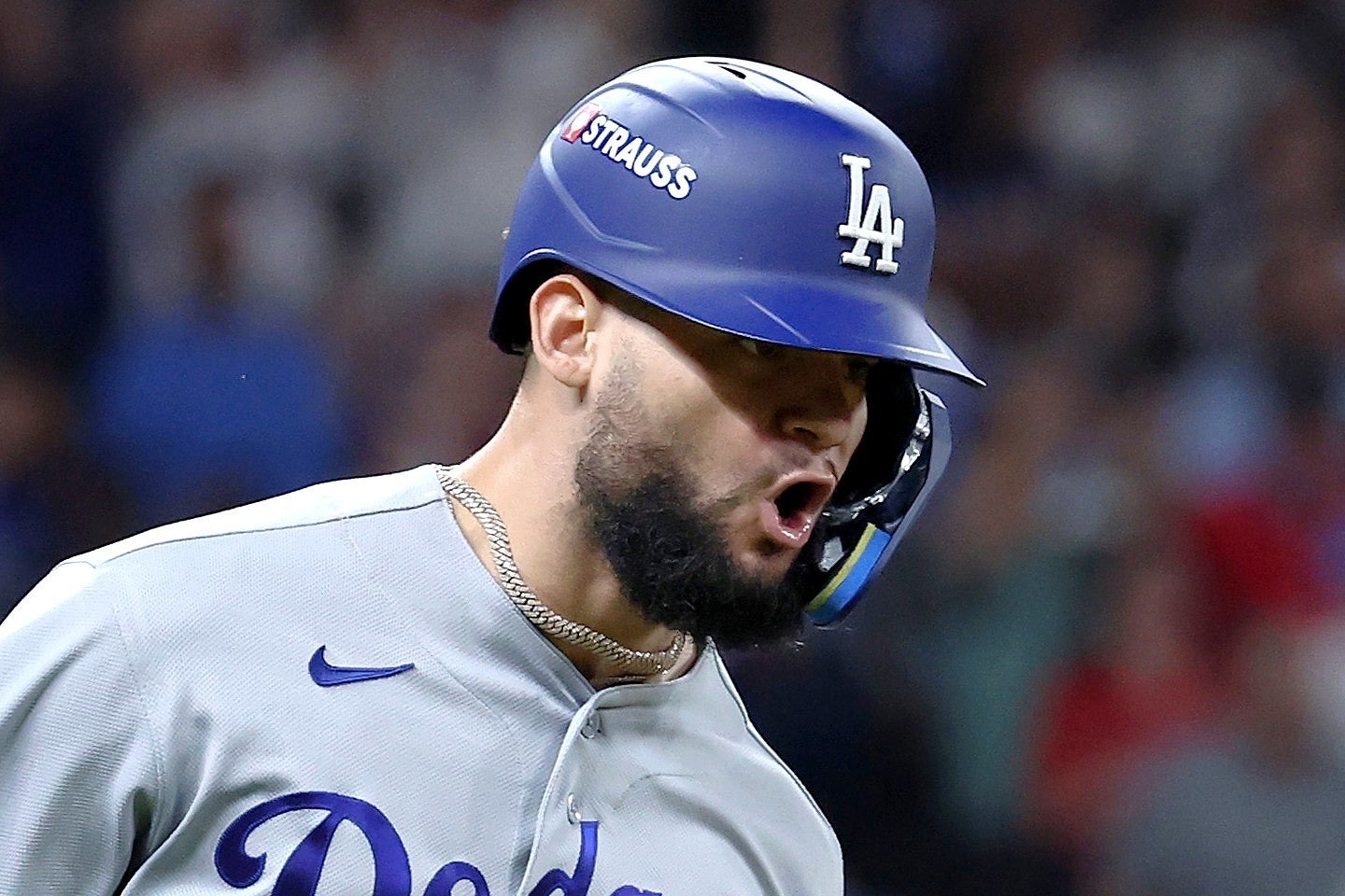 決勝タイムリーでチームのシリーズ突破に貢献したパヘス。(C)Getty Images