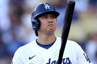 地区シリーズの４試合で13打数２安打、打率.154、０本塁打、０打点だった大谷翔平。(C)Getty Images