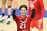 バレーボール男子日本代表の永露元稀。写真：金子拓弥（THE DIGEST写真部）