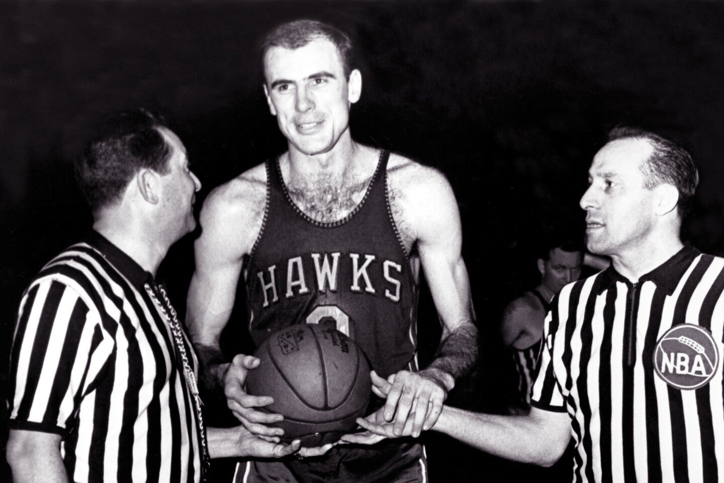 ホークス一筋で活躍し、1956年にはNBAの初代MVPに。今年93歳で生涯を閉じたペティットはどんな人物だったのか。(C)Getty Images