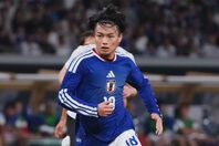 代表ウィークで計４ゴールを決めた上田。リールでの活躍も期待される。(C)Getty Images