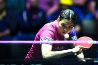卓球女子の橋本帆乃香。WTTチャイナスマッシュで疑惑の判定によりベスト８で敗れた。(C)Getty Images