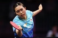 日本女子で初めてグランドスマッシュ決勝に進出した佐藤瞳。(C)Getty Images