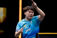 19歳の松島輝空。世界ランク１位になって初の大会で優勝を成し遂げた。(C)WTT