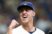 ドジャースとのNLCS第１戦に先発登板するミジオロウスキー。(C)Getty Images