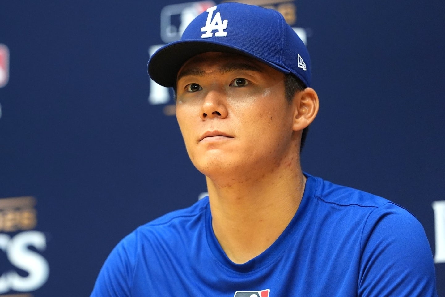 リーグ優勝決定シリーズ初戦を落としたドジャース。第２戦に先発する山本に期待がかかる。(C)Getty Images