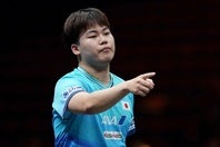 19歳の松島輝空。WTTチャイナスマッシュでの優勝が物議を醸している。(C)WTT