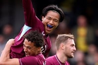 バーンリーの旗手怜央がワトフォード戦で１ゴール・１アシストの活躍を見せた。(C)Getty Images