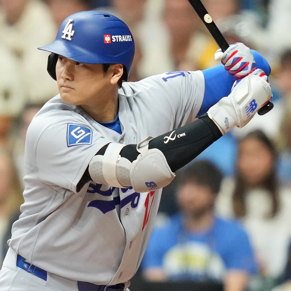 「４番・DH」で先発出場した大谷翔平は本調子とは程遠い出来だ。(C)Getty Images