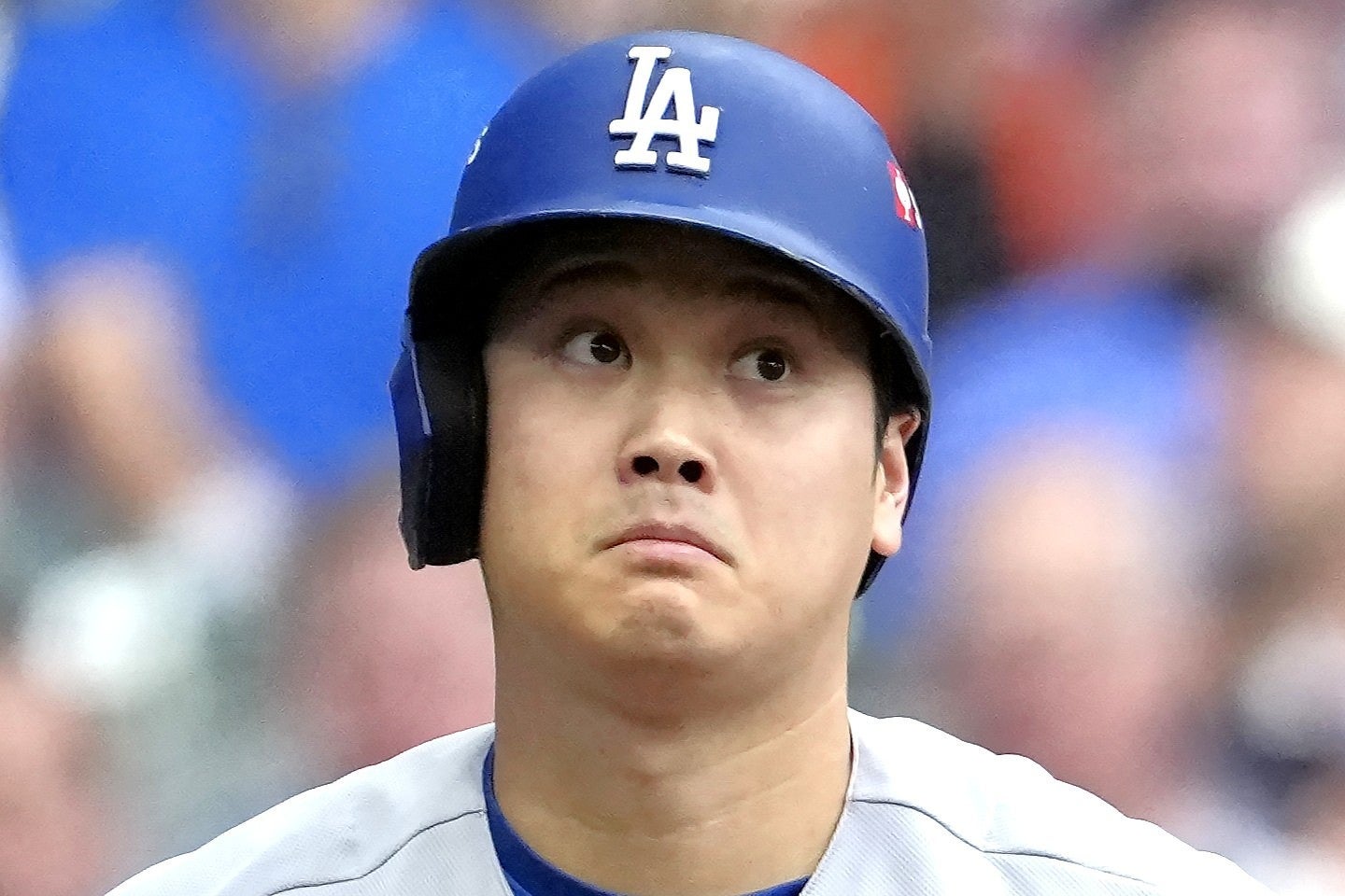 第２戦、４打数無安打２三振と良いところが無かった大谷。(C)Getty Images