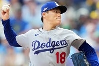 リーグ優勝決定シリーズ第２戦で先発した山本だったが、２回２／３、75球、３失点でKOとなった。(C)Getty Images