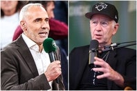 四大大会の男子５セットをどう変えるか？ マッケンロー（右）は最終セットの10ポイントタイブレークを、コレッチャ（左）は大会１週目の３セット導入を提案する。(C)Getty Images