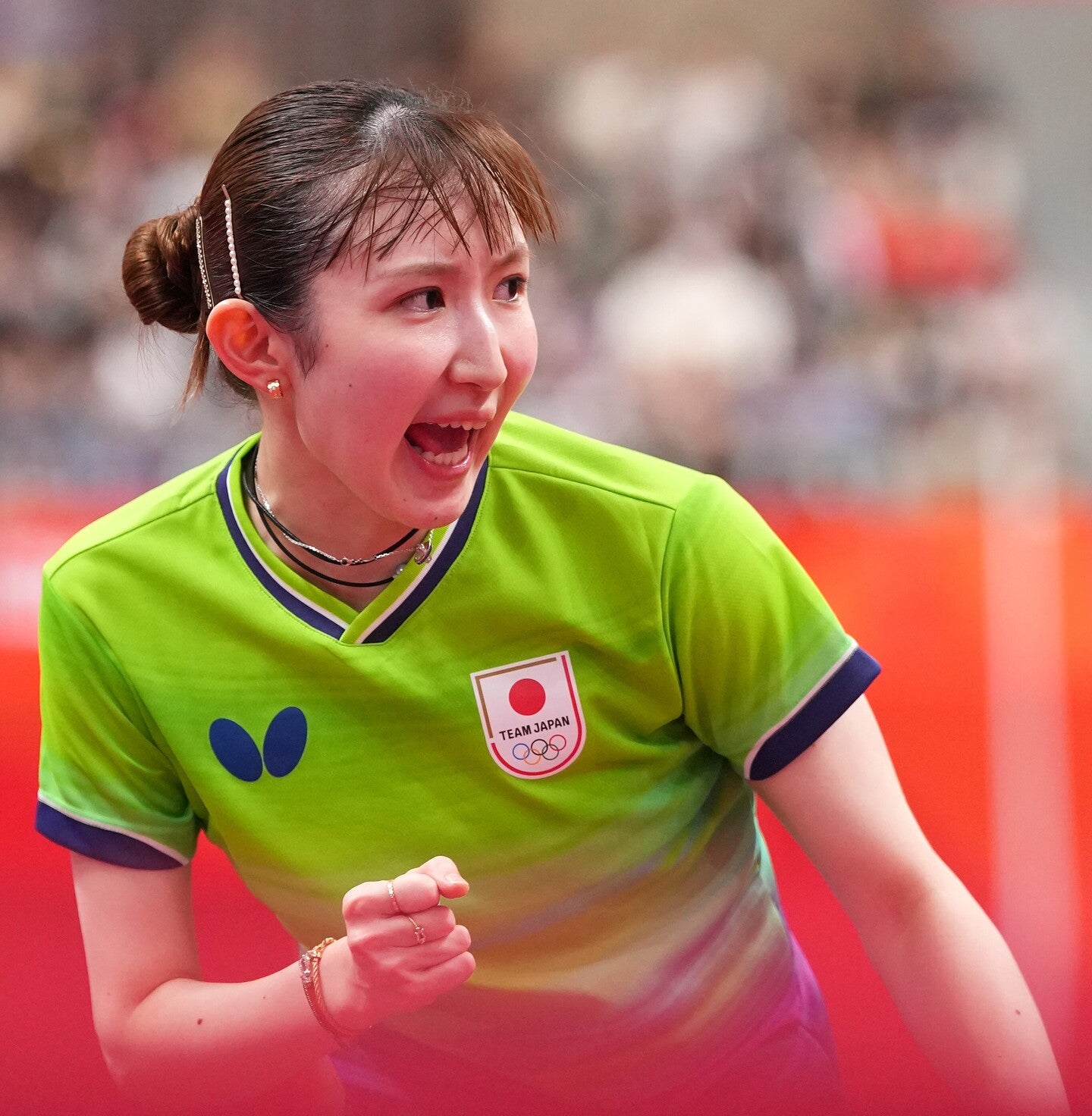 卓球女子の早田ひな。(C)Getty Images