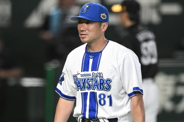 CSファイナルステージで先勝したDeNAの相川監督。写真：鈴木颯太朗