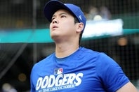 今ポストシーズンで20打数３安打、打率.150、０本塁打、０打点、長打なしと不振の大谷が、バットで自身の真価を証明できるか。(C)Getty Images
