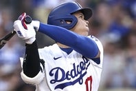 不調が伝えられていた大谷だったが、第３戦で痛烈な安打を放ち復調気配を漂わせた。(C)Getty Images