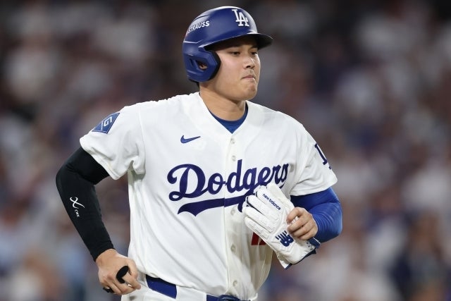 本来の打棒を発揮できていないドジャースの大谷。(C)Getty Images