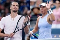 ライバルたちがケガで不在だったことでズベレフ（左）の年間１位確定を疑問視する声が聞かれるが、女子４位のペグラ（右）がそうした意見に反論した。(C)Getty Images