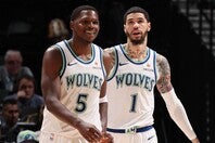 プレシーズンから息の合った連携を見せる２人。周囲の期待も高まっている。(C)Getty Images