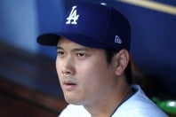 来季以降の“二刀流”継続に疑問の声が挙がった大谷。(C)Getty Images