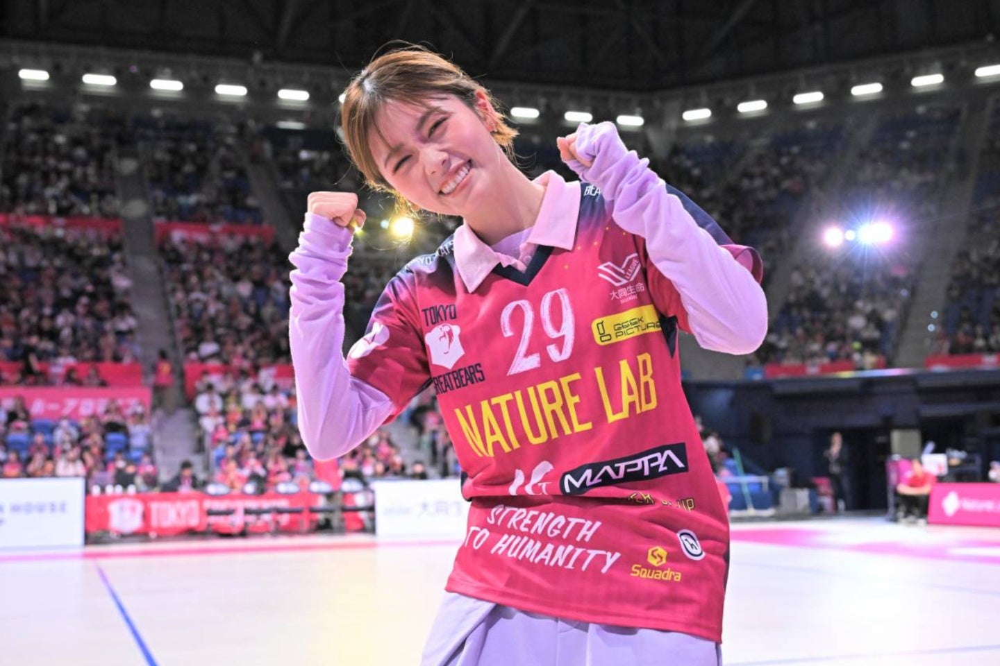 女優の小芝風花さん。カメラにポーズを披露した。写真：金子拓弥（THE DIGEST写真部）