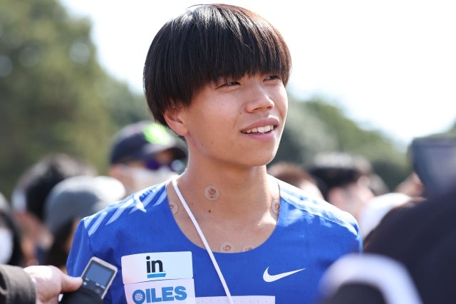 箱根駅伝予選会で日本人４位だった東海大の中野。写真：梅月智史（THE DIGEST写真部）