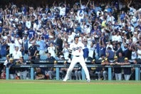 大谷翔平が今季のPSで最も感情を露にした瞬間がSNS上で大きくバズっている。(C)Getty Images
