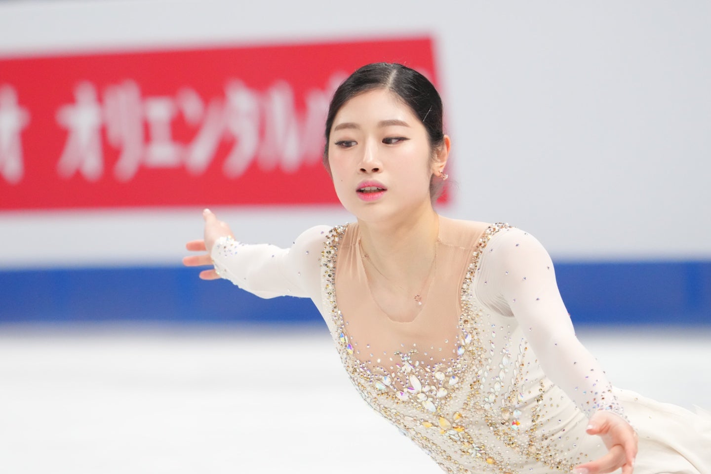 韓国のイ・ヘインが3Aを着氷した。(C)THE DIGEST
